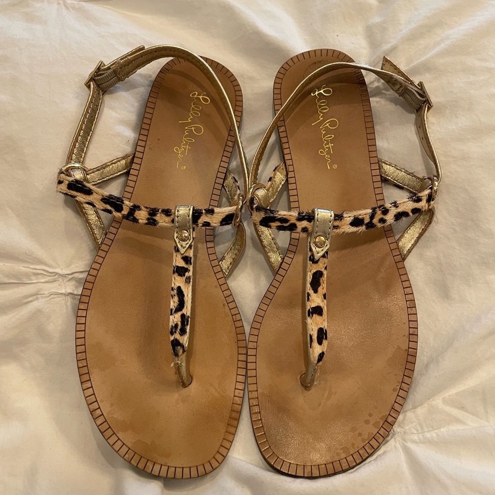 Lilly Pulitzer printed sandals